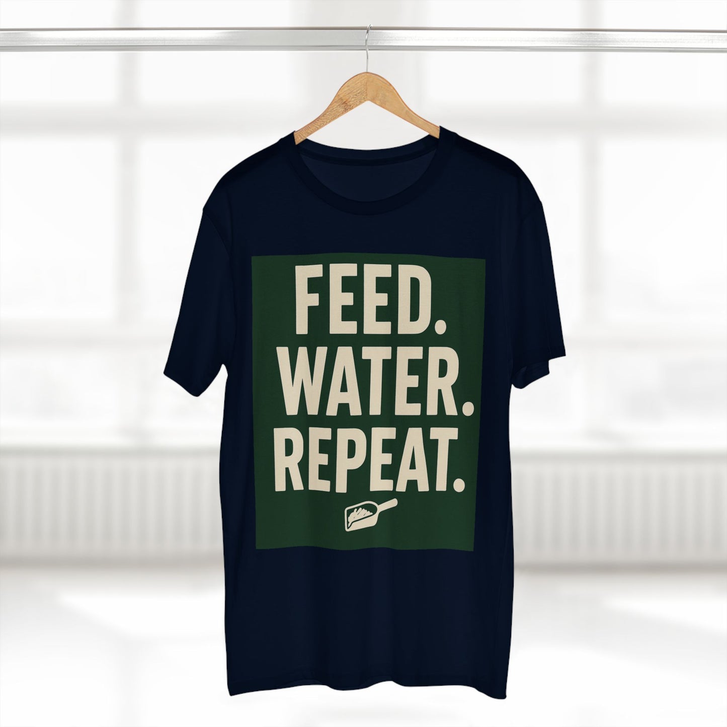 Feed Water Repeat Tee - Perfect for Animal Lovers, Gardening Gifts, Casual Wear, Eco-Friendly Lifestyle, Everyday Reminder