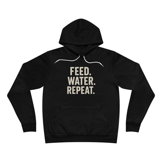 Unisex Sponge Fleece Pullover Hoodie with 'Feed. Water. Repeat.' Design | Cozy Gift for Gamers | Casual Streetwear, Everyday Wear, [...]
