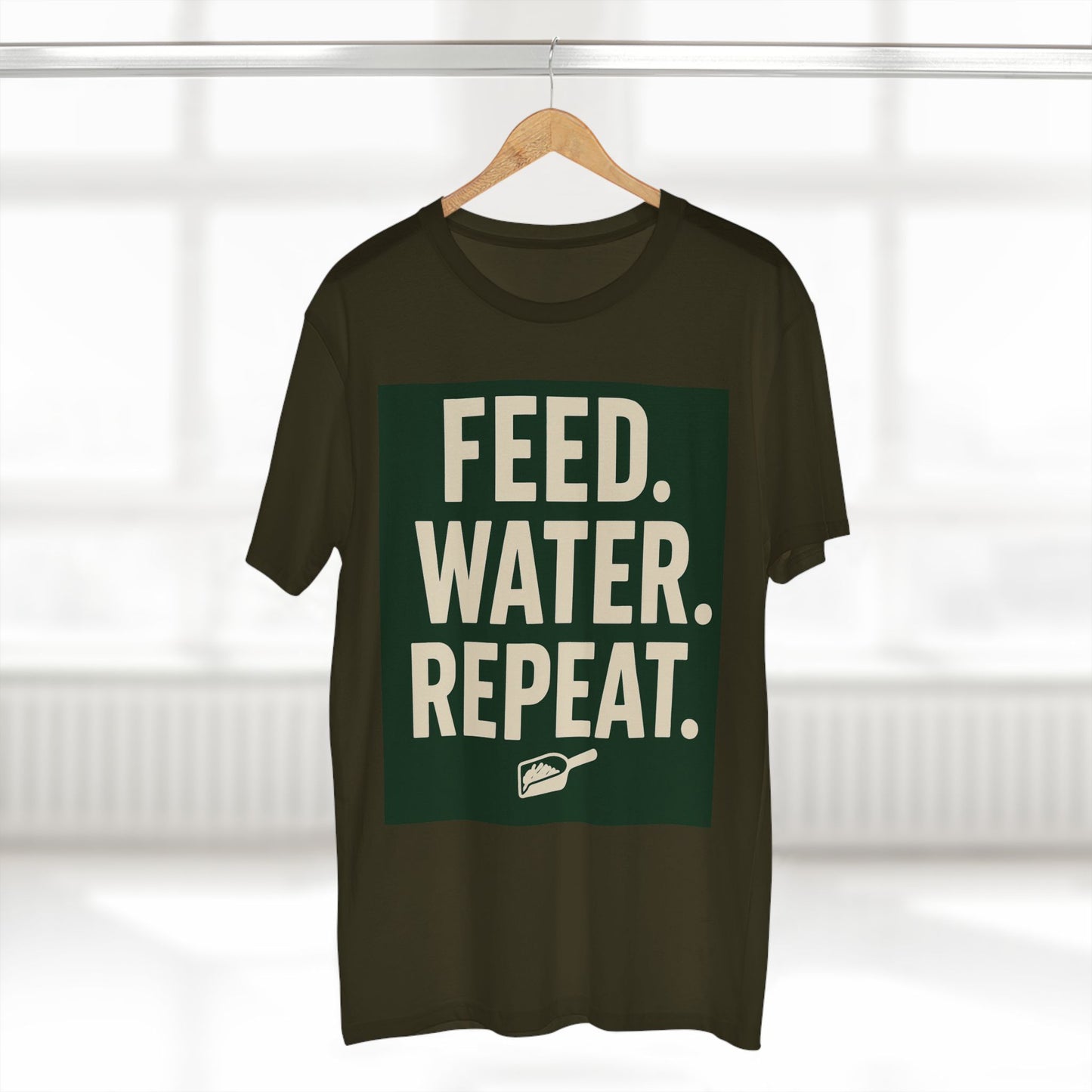 Feed Water Repeat Tee - Perfect for Animal Lovers, Gardening Gifts, Casual Wear, Eco-Friendly Lifestyle, Everyday Reminder
