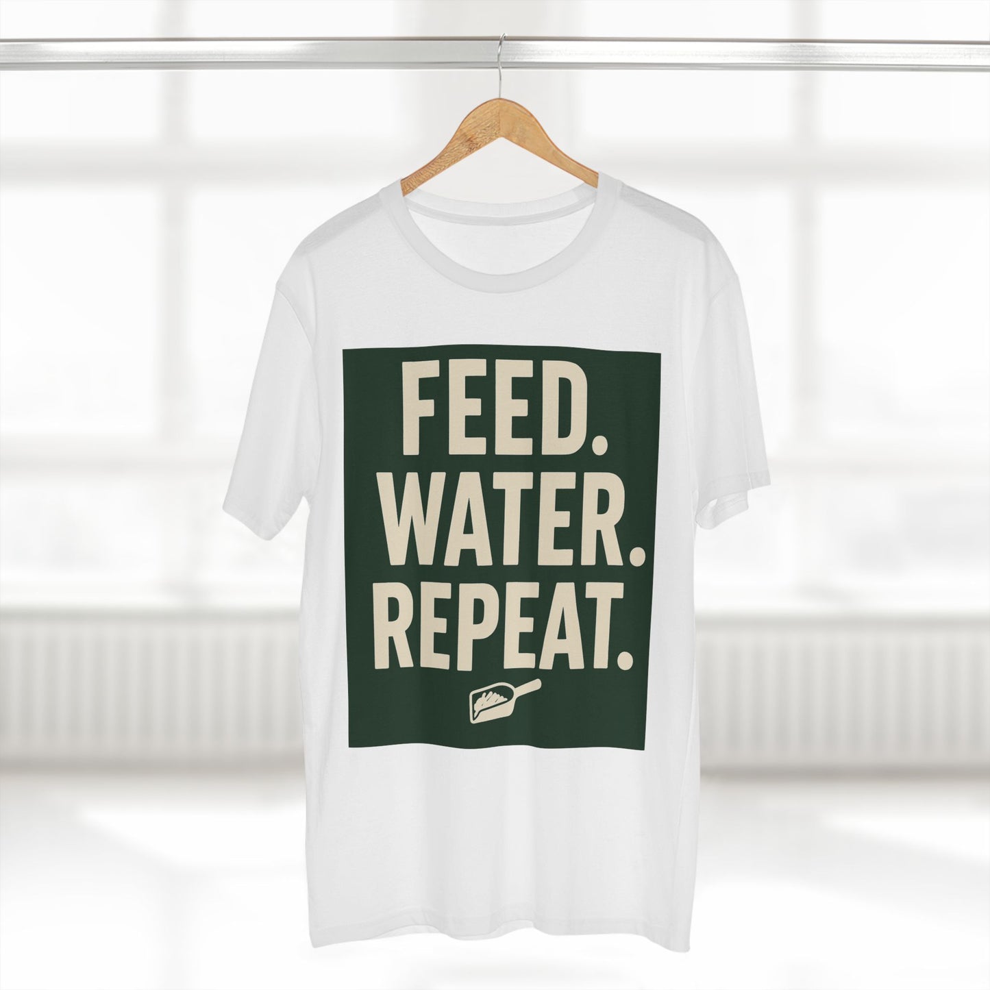 Feed Water Repeat Tee - Perfect for Animal Lovers, Gardening Gifts, Casual Wear, Eco-Friendly Lifestyle, Everyday Reminder