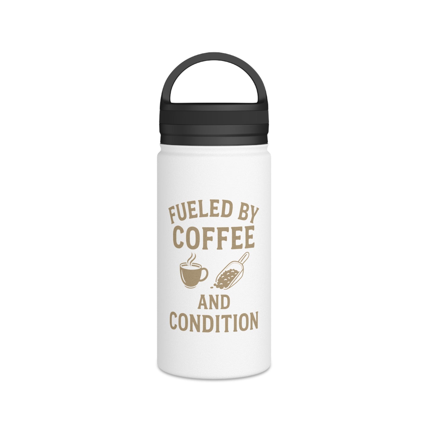 Coffee Lover's Stainless Steel Water Bottle | Travel Mug, Hydration Gift, Fitness Accessory, Outdoor Gear, Personalized Flask