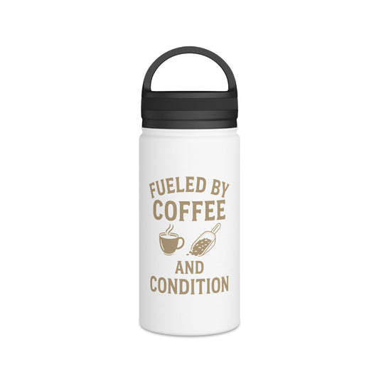 Coffee Lover's Stainless Steel Water Bottle | Travel Mug, Hydration Gift, Fitness Accessory, Outdoor Gear, Personalized Flask