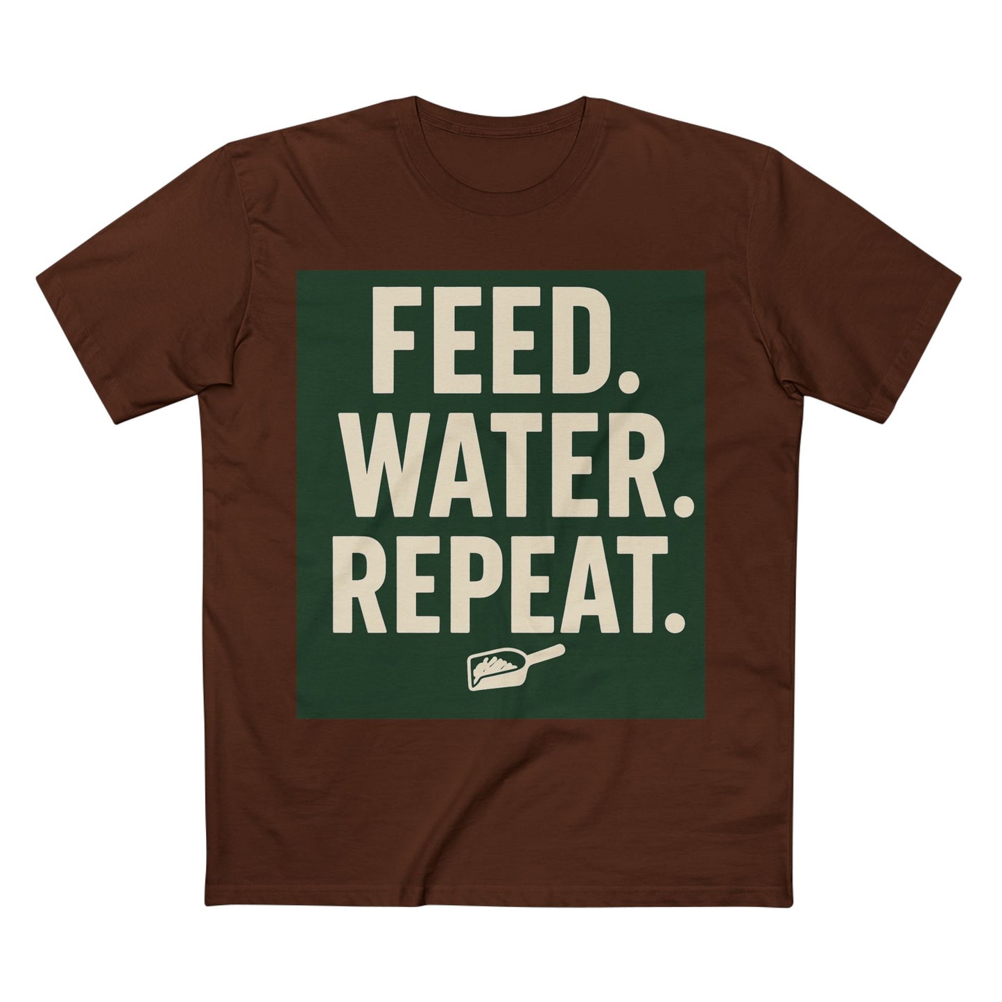Feed Water Repeat Tee - Perfect for Animal Lovers, Gardening Gifts, Casual Wear, Eco-Friendly Lifestyle, Everyday Reminder