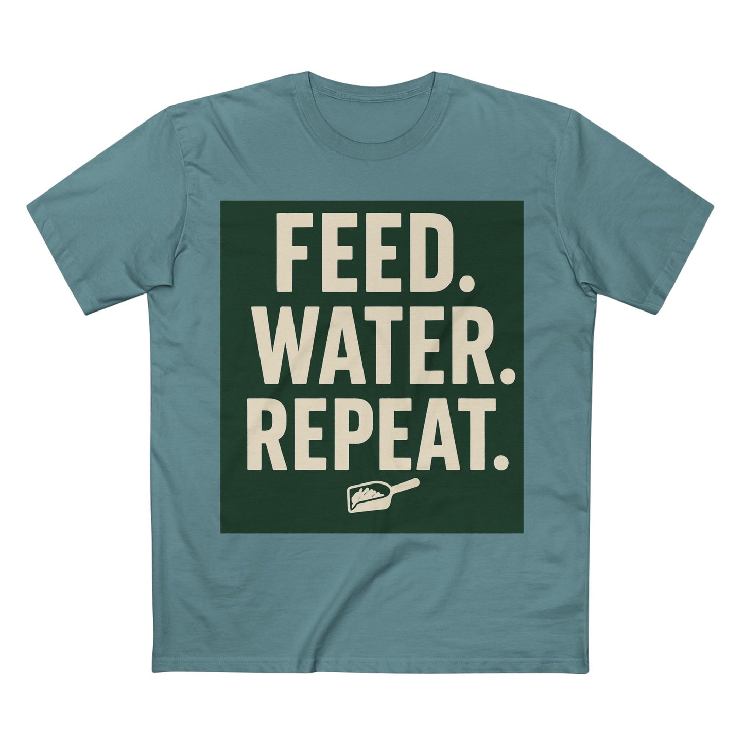 Feed Water Repeat Tee - Perfect for Animal Lovers, Gardening Gifts, Casual Wear, Eco-Friendly Lifestyle, Everyday Reminder