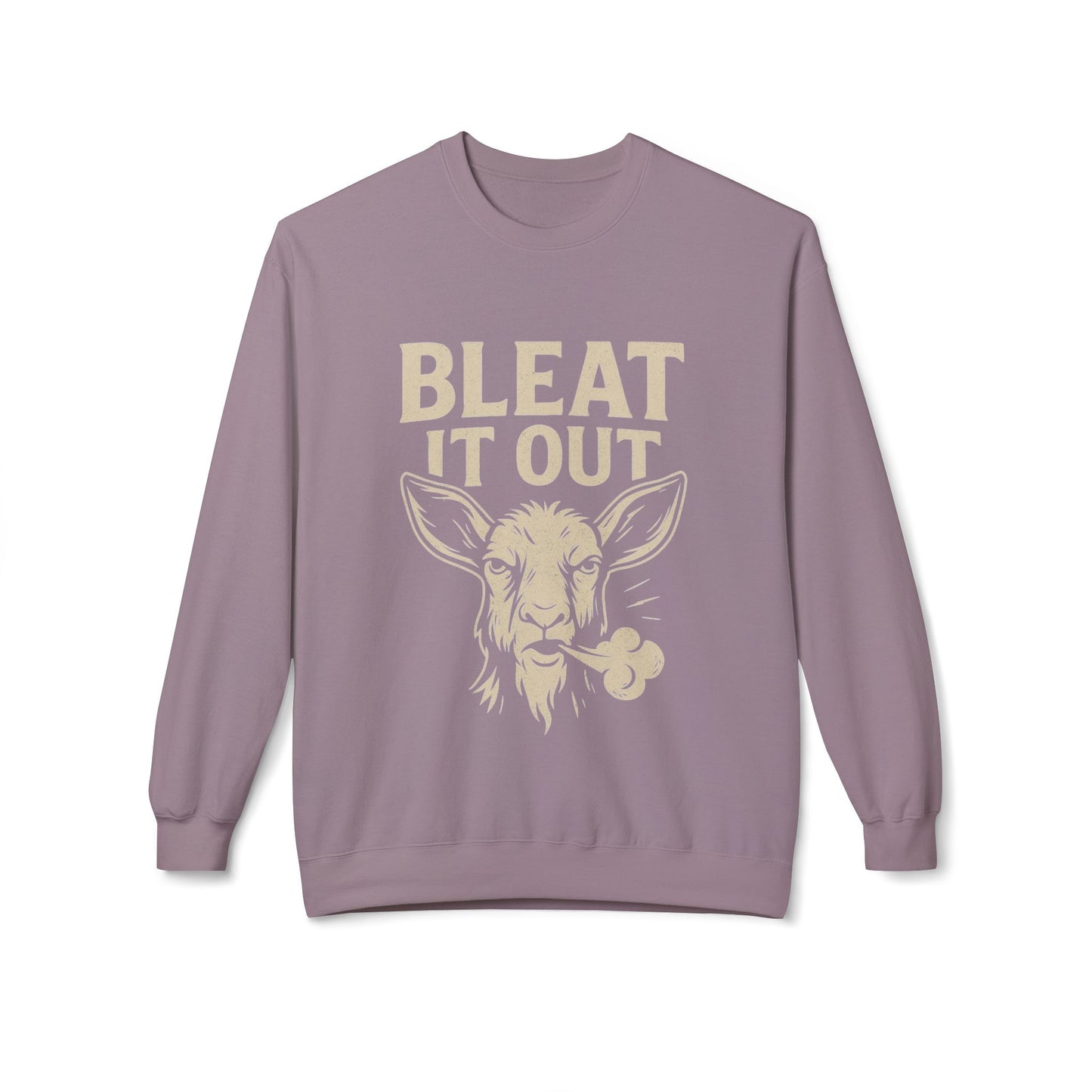 Bleet It Out Sweatshirt, Cozy Unisex Fleece Crewneck, Fun Farm Animal Gift, Perfect for Fall Gatherings, Casual Everyday Wear