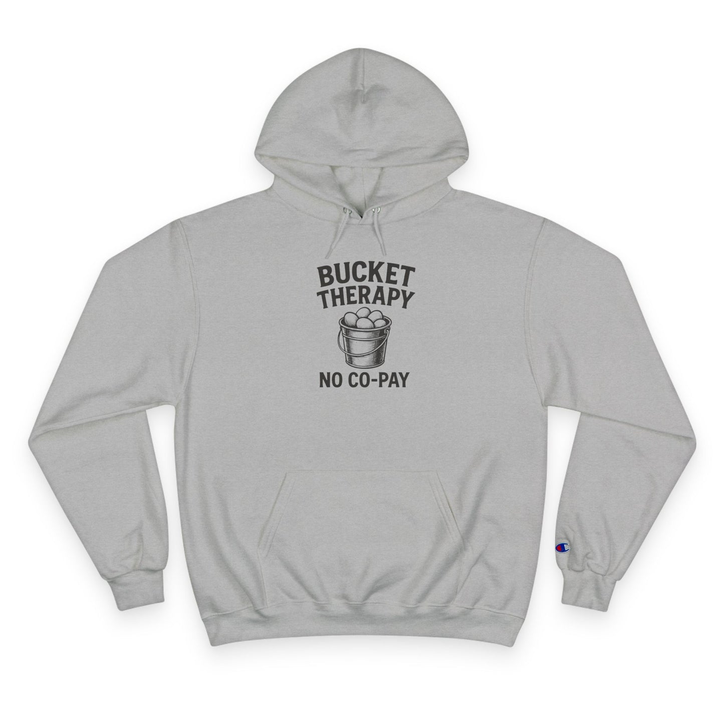 Bucket Therapy Hoodie, Funny Sweatshirt, Self-Care Gift, Cozy Hoodie, Stress Relief Apparel, Casual Wear, Unique Gift Idea