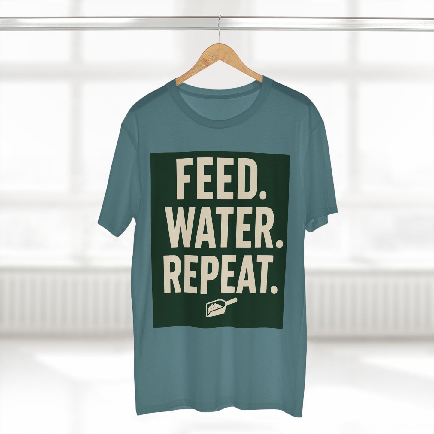 Feed Water Repeat Tee - Perfect for Animal Lovers, Gardening Gifts, Casual Wear, Eco-Friendly Lifestyle, Everyday Reminder