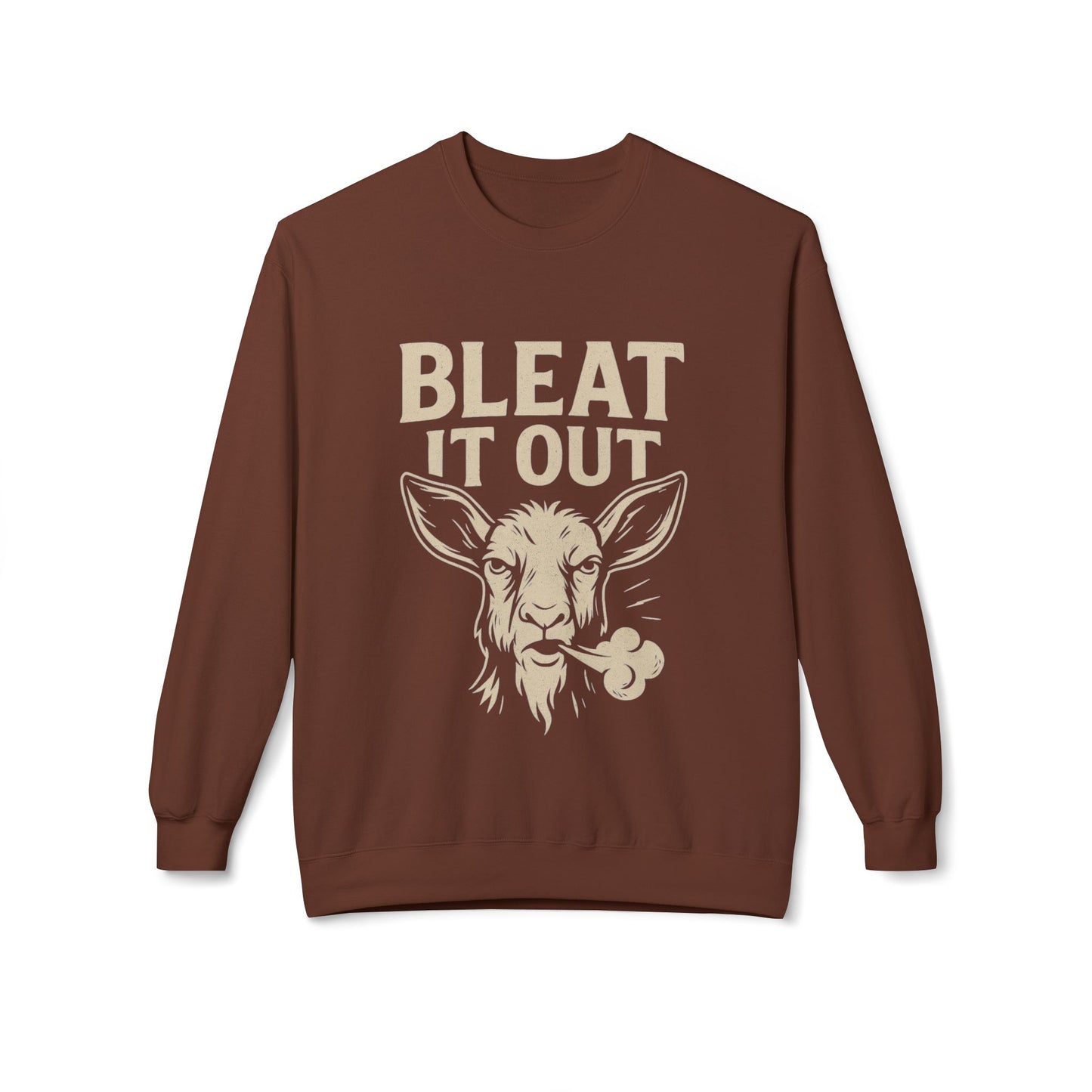 Bleet It Out Sweatshirt, Cozy Unisex Fleece Crewneck, Fun Farm Animal Gift, Perfect for Fall Gatherings, Casual Everyday Wear