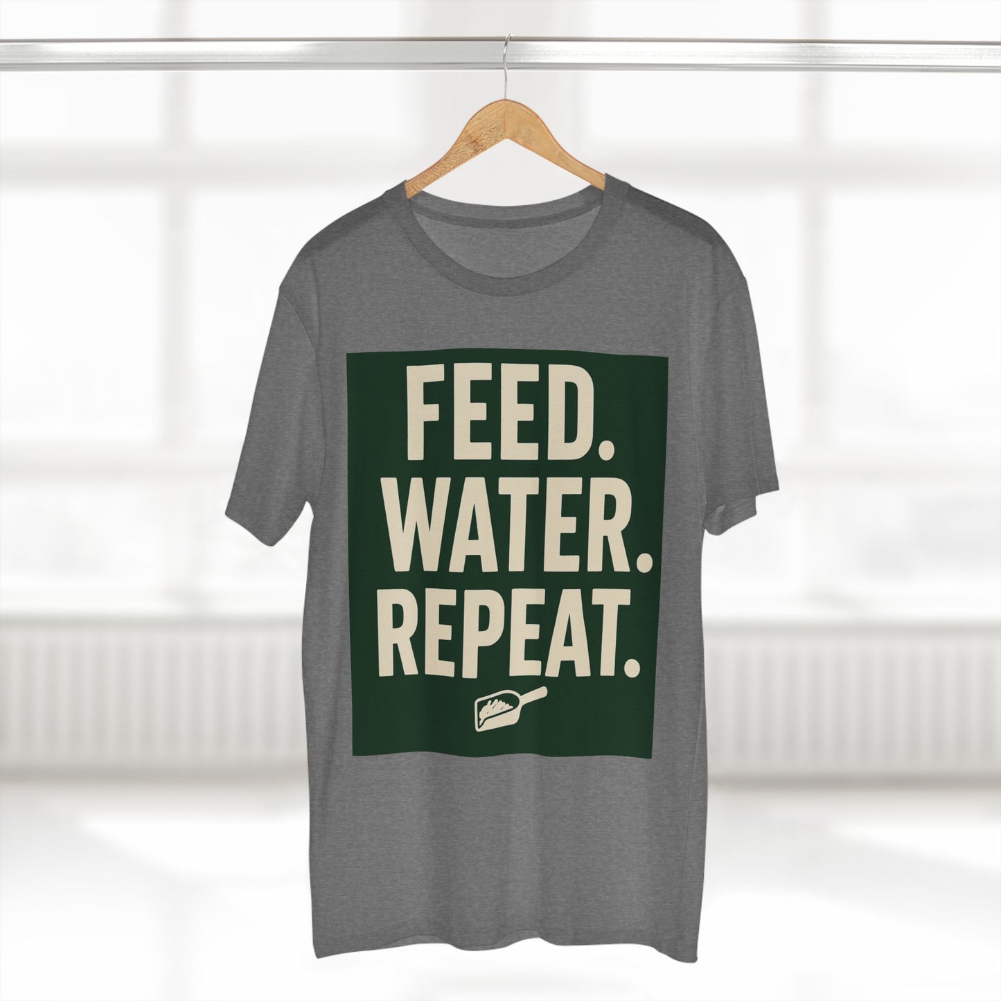 Feed Water Repeat Tee - Perfect for Animal Lovers, Gardening Gifts, Casual Wear, Eco-Friendly Lifestyle, Everyday Reminder
