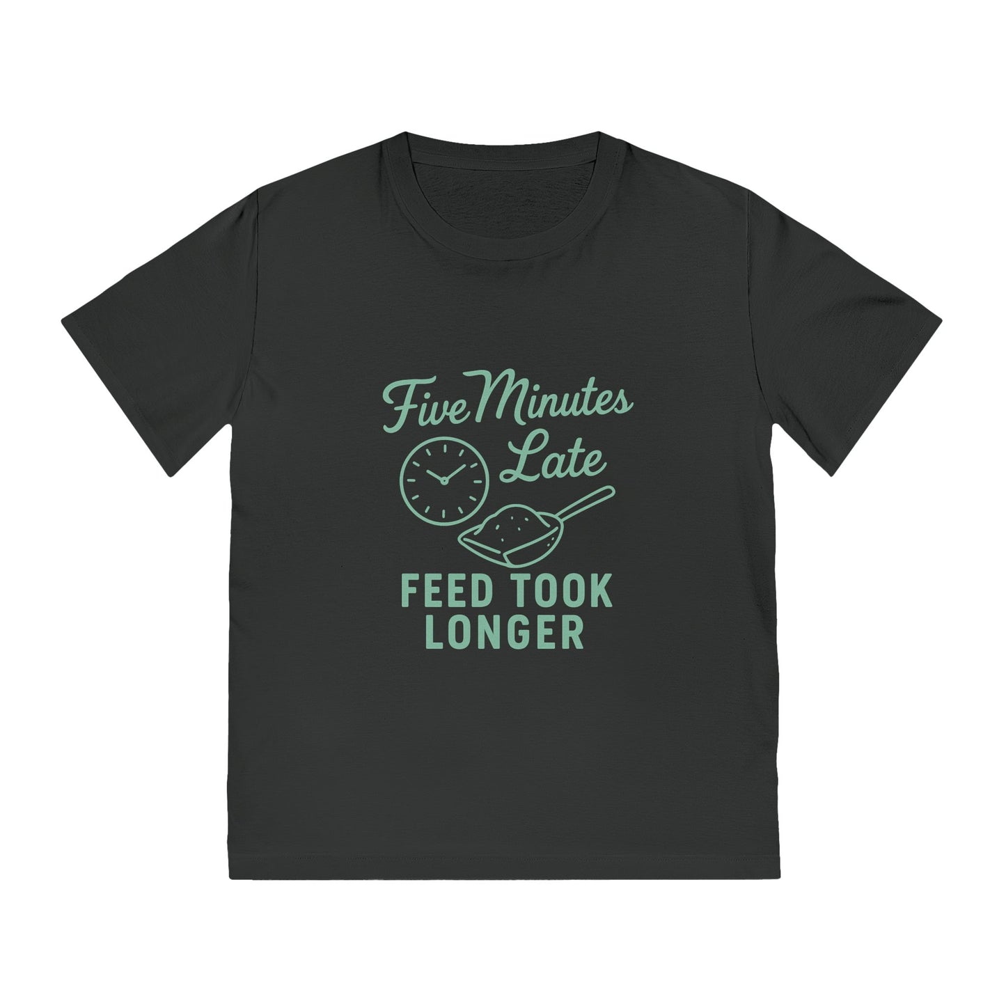 Casual Chef T-Shirt - Five Minutes Late, Humor Tee for Foodies, Gifts for Cooks, Unisex, Kitchen Fun, Cooking Apparel