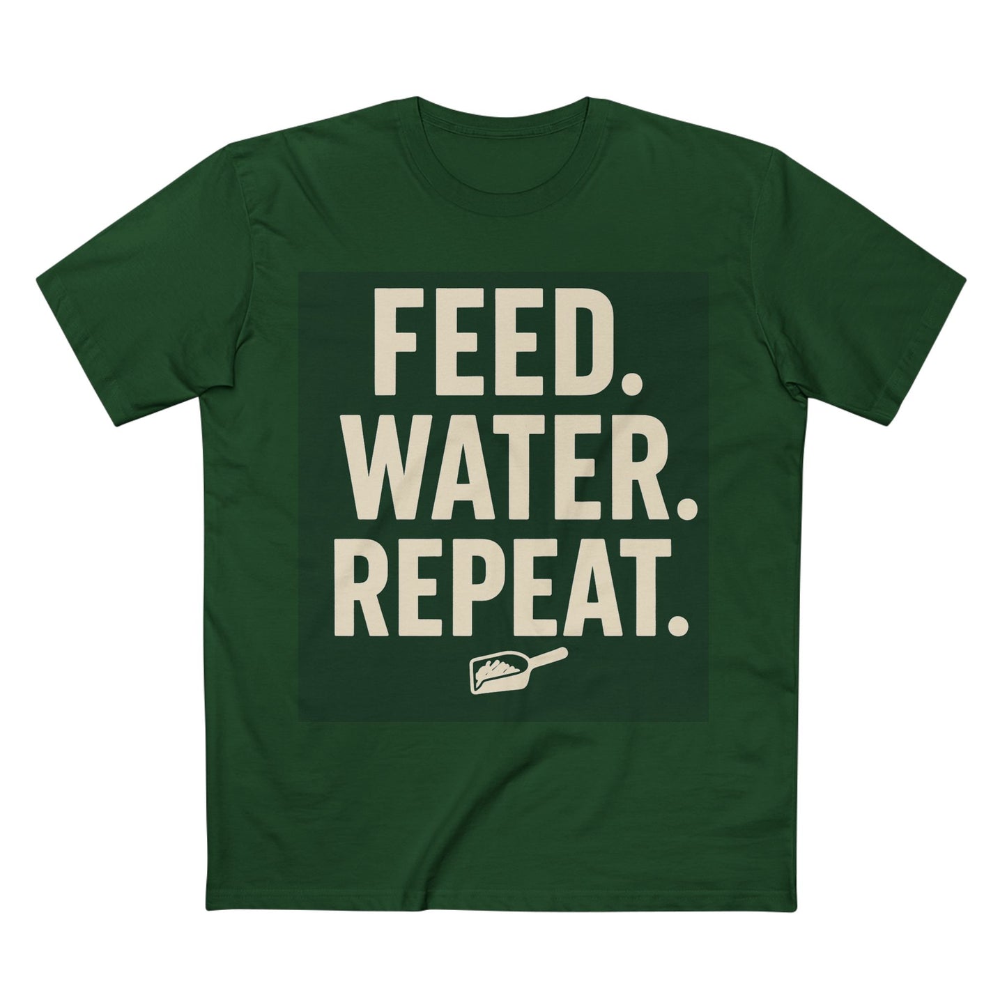 Feed Water Repeat Tee - Perfect for Animal Lovers, Gardening Gifts, Casual Wear, Eco-Friendly Lifestyle, Everyday Reminder