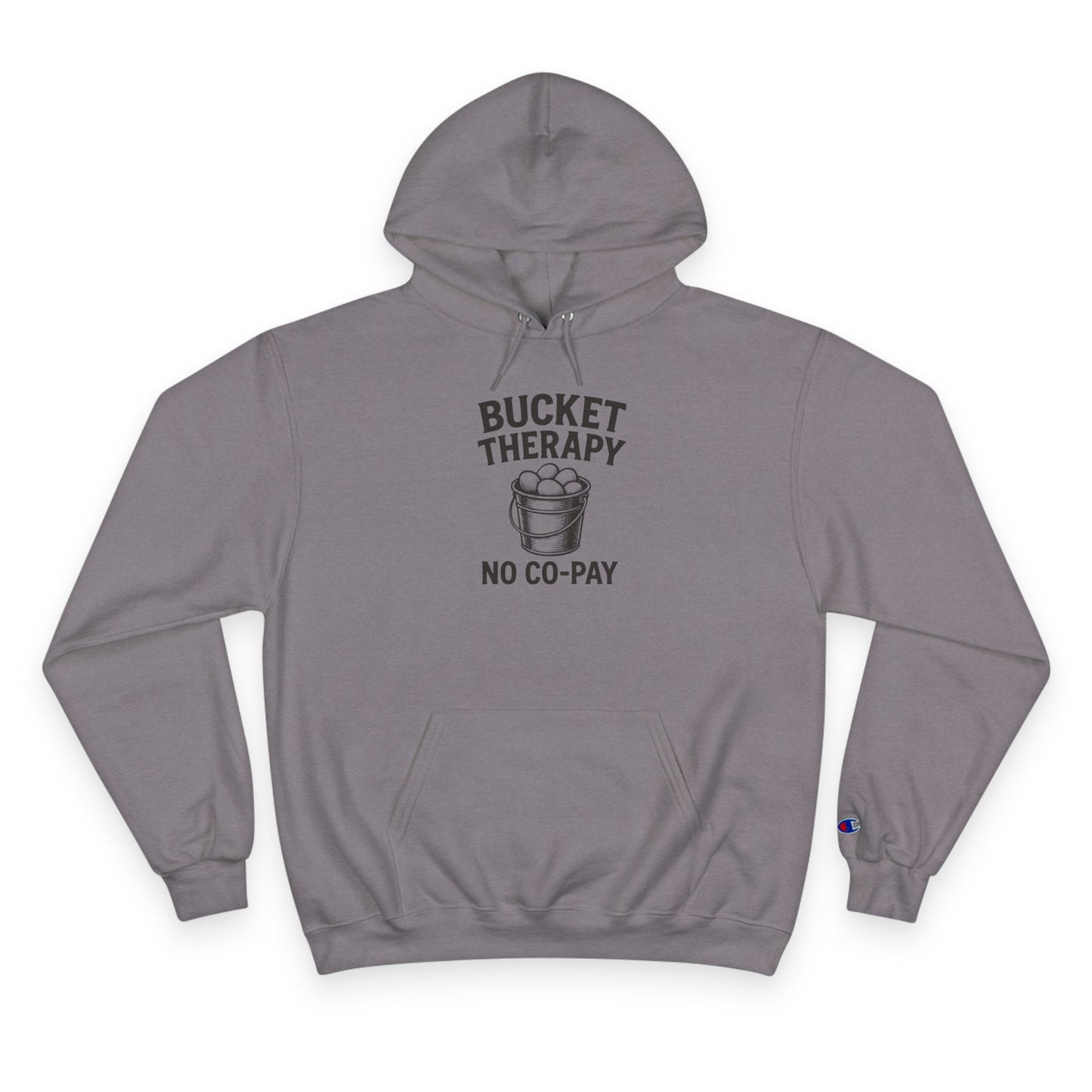 Bucket Therapy Hoodie, Funny Sweatshirt, Self-Care Gift, Cozy Hoodie, Stress Relief Apparel, Casual Wear, Unique Gift Idea